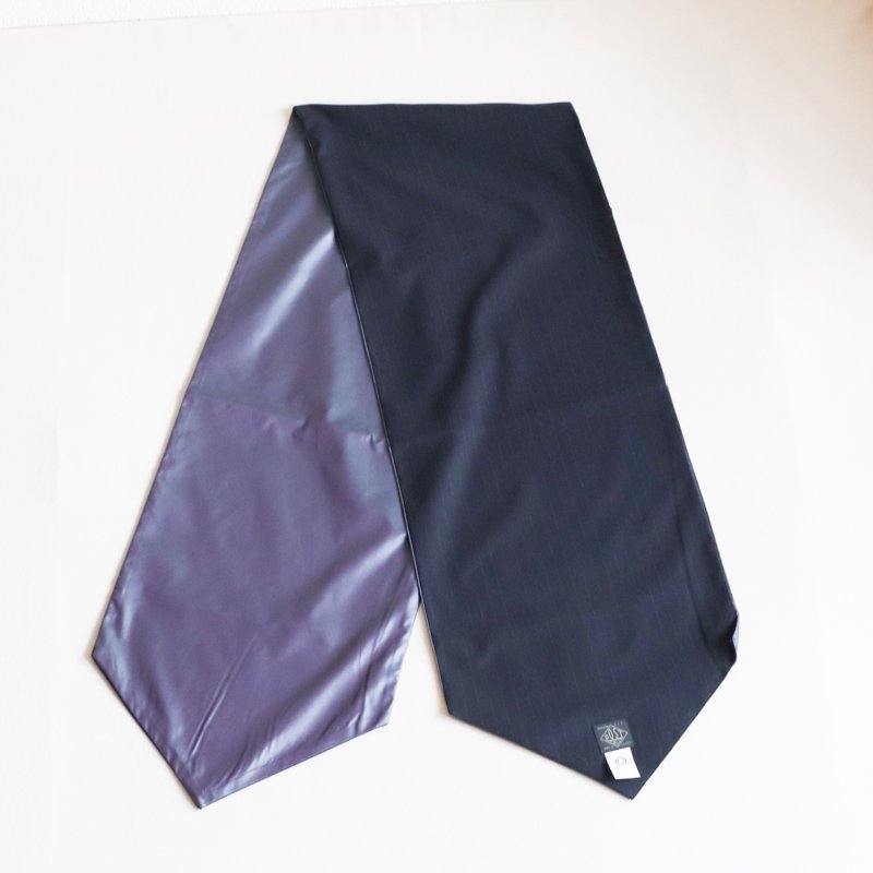 POST O'ALLS E-Z Scarf　　Poly Suiting Stripe x Poly Taffeta Navy