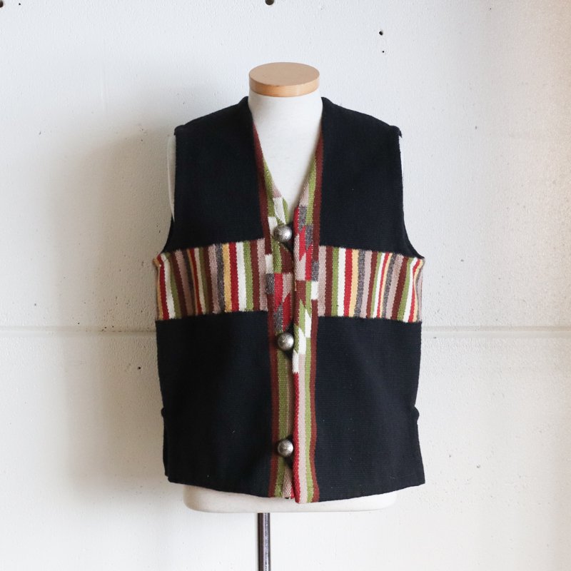 TRUJILLO'S   　Chimayo Vest    　Black     　Size38