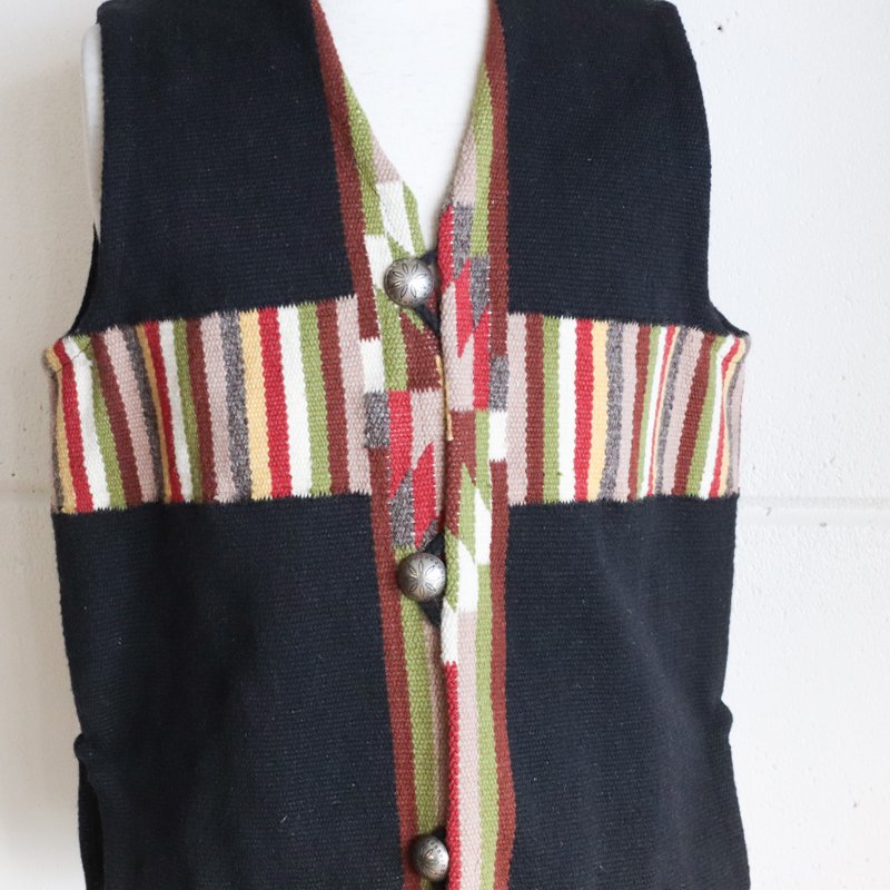 TRUJILLO'S Chimayo Vest Black Size38 UNCLESAM