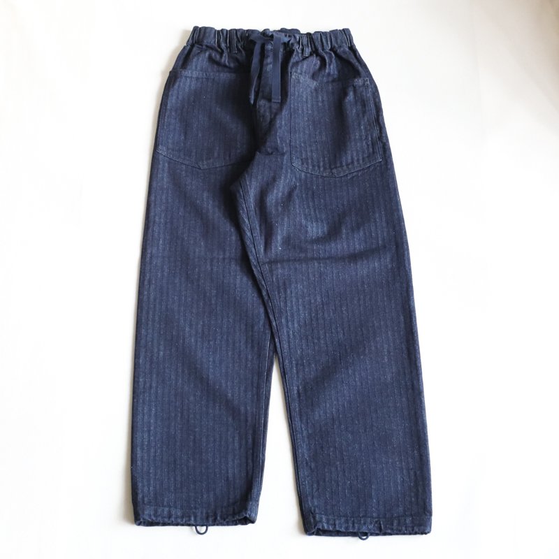 E-Z ARMY-NAVY Pants Herringbone DenimIndigo
