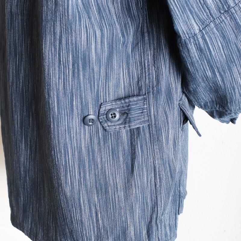 ポストオーバーオールズ　BDU-R ikat indigo M POST O'ALLS【ポストオーバーオールズ】BDU-R Ikat Indigo -大阪