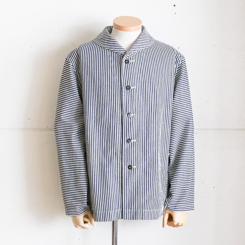 POST O'ALLS NAVY-BLU-R 　Hickory Stripe