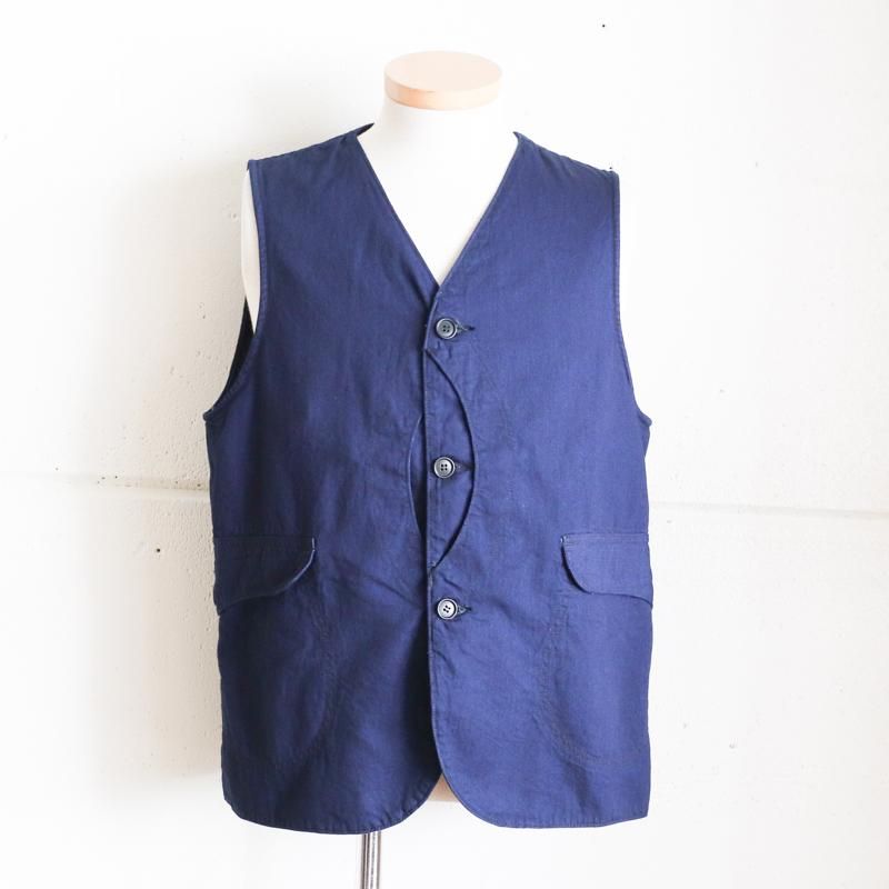 POST O'ALLS ROYAL TRAVELER VEST XS オーバーオールズ ベスト XS 紺