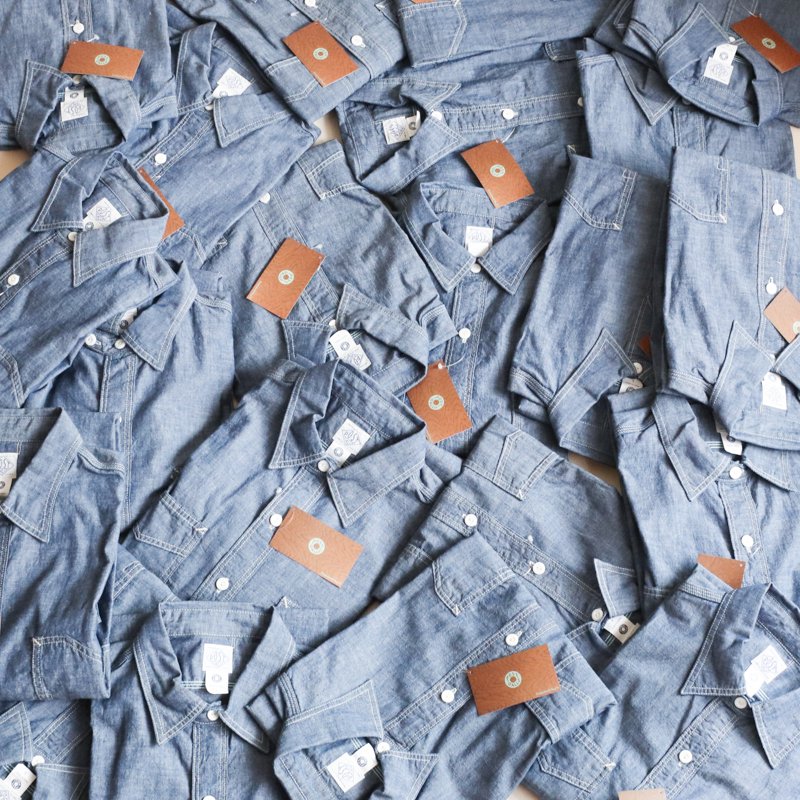 POST O'ALLS 1102 Shirt 　 Indigo chambray