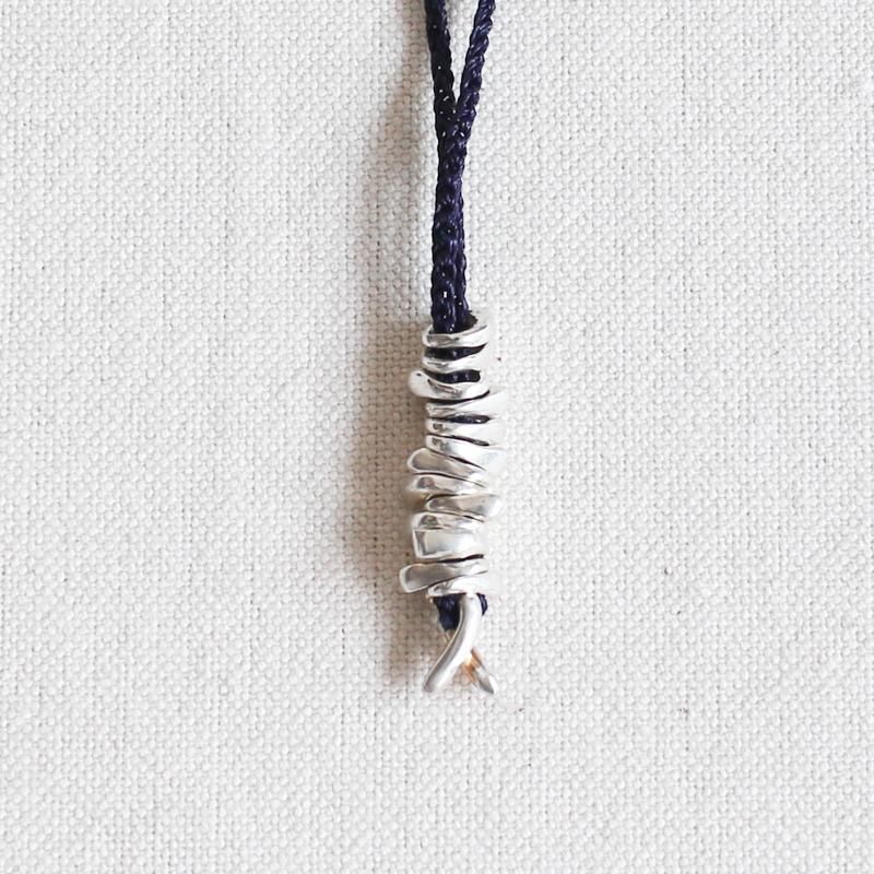 Jill Platner【ジルプラットナー】Birdbone Necklace Indigo - UNCLE