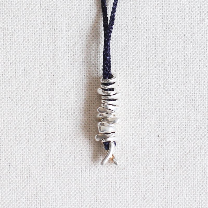 Jill Platner * Birdbone Necklace 　Indigo　21 inch