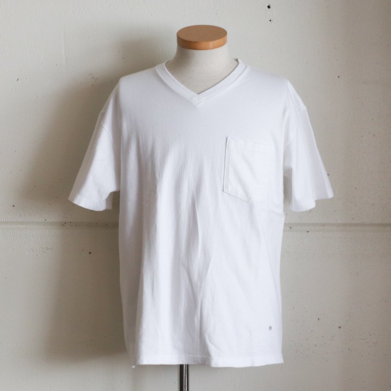 POST O'ALLS V Pocket　Tee　　White