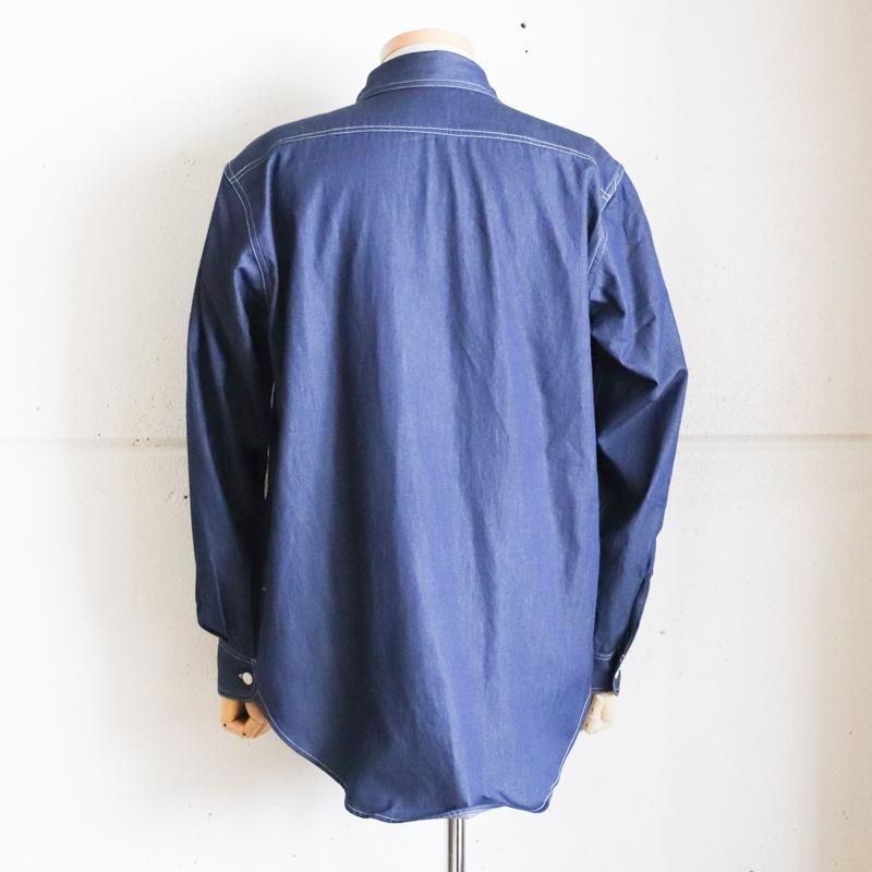 EG WORKADAY UTILITY SHIRT 　Indigo 4.5oz Denim Shirting