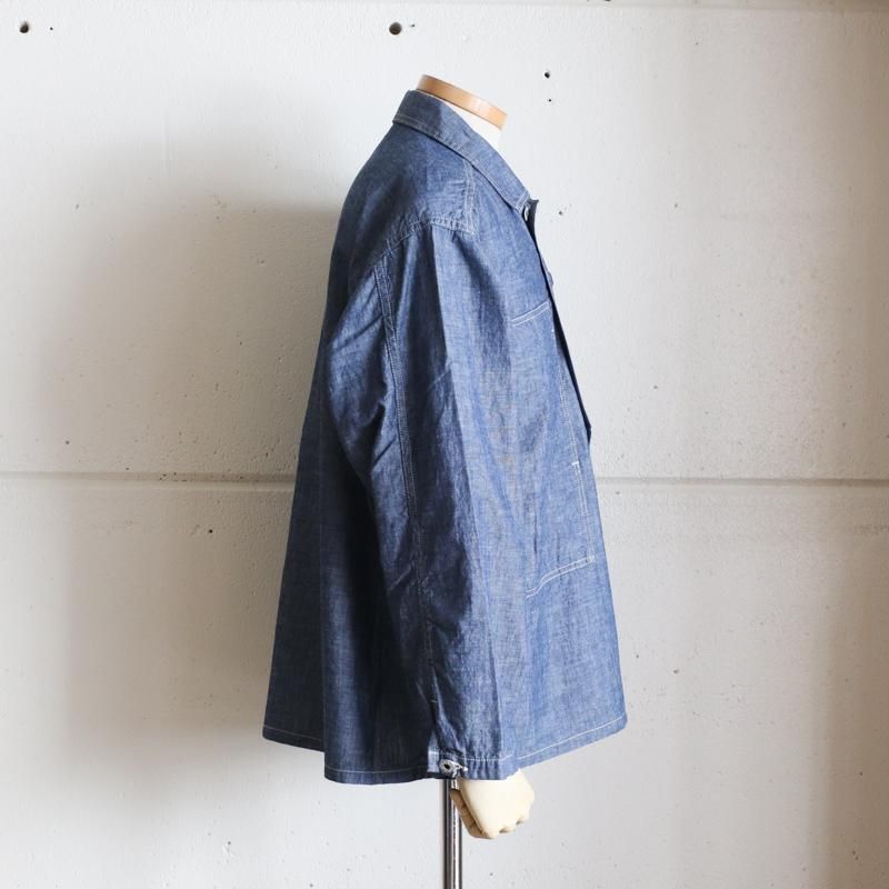 POST O'ALLS 【ポストオーバーオールズ】ARMY SHIRT Indigo Chambray