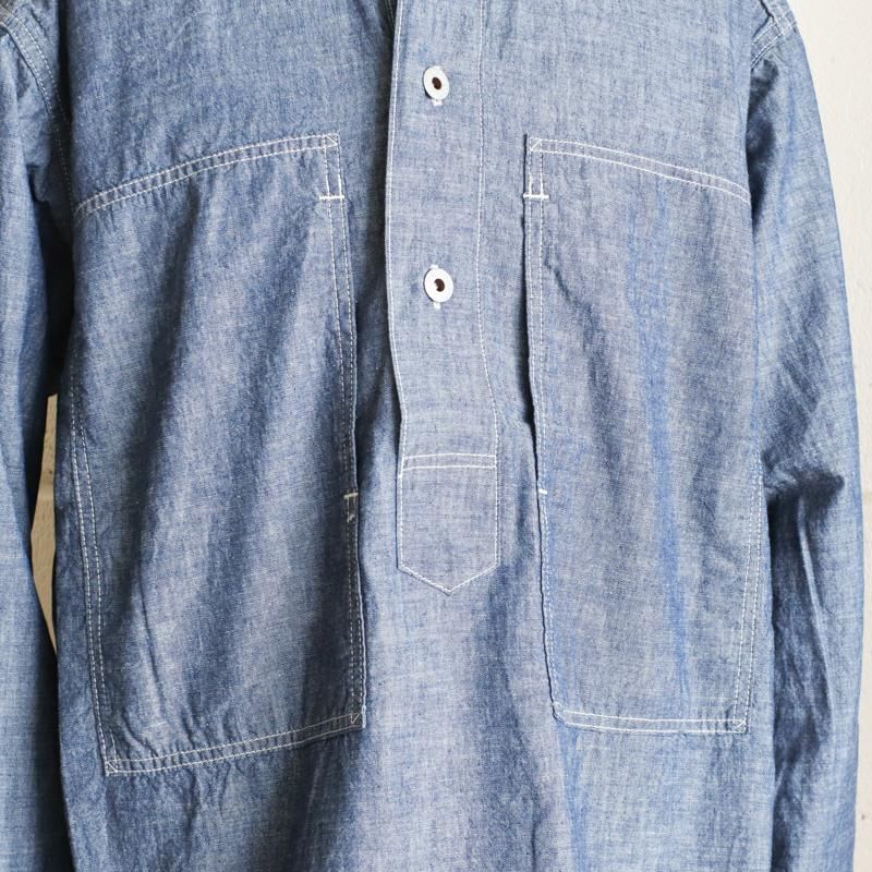 POST O'ALLS ARMY SHIRT　Indigo Chambray