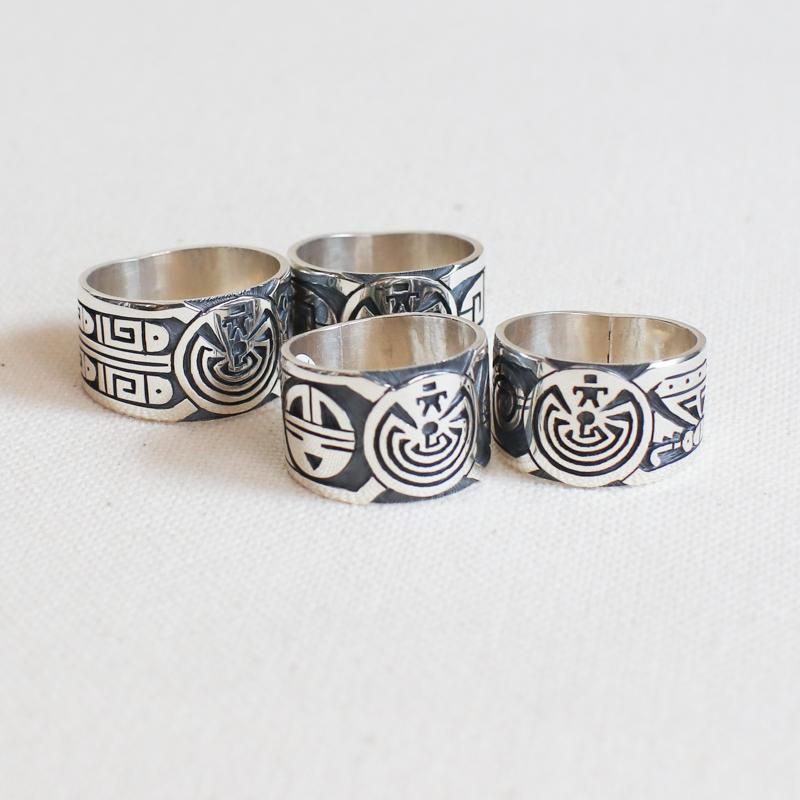 Hopi リング 21号 HOPI Berra Tawahongva オーバーレイ リング 21号 21