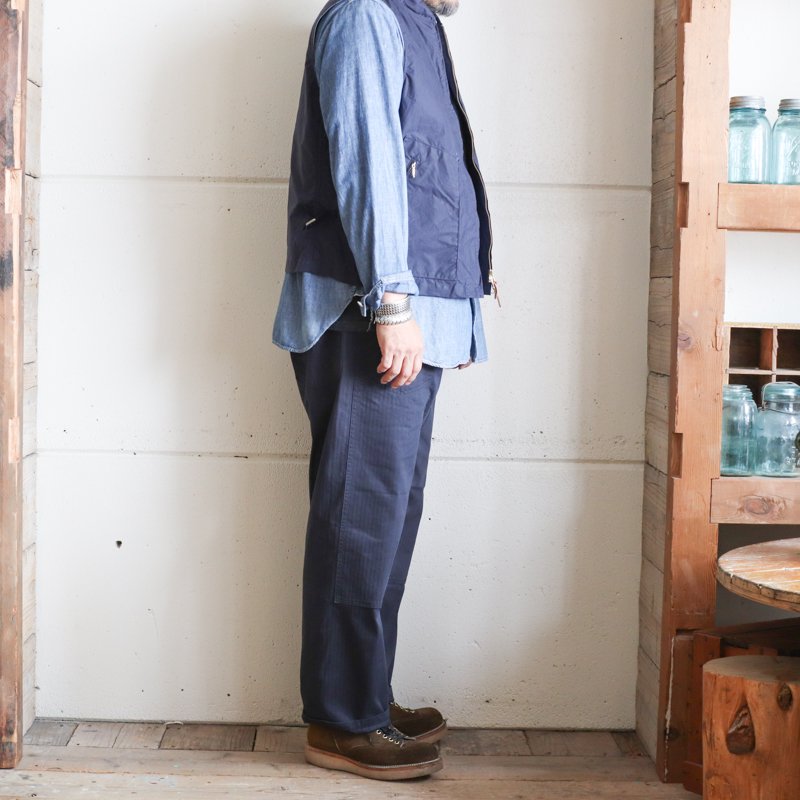 POST O'ALLS 【 ポストオーバーオールズ 】 E-Z DND Cotton HBT Navy