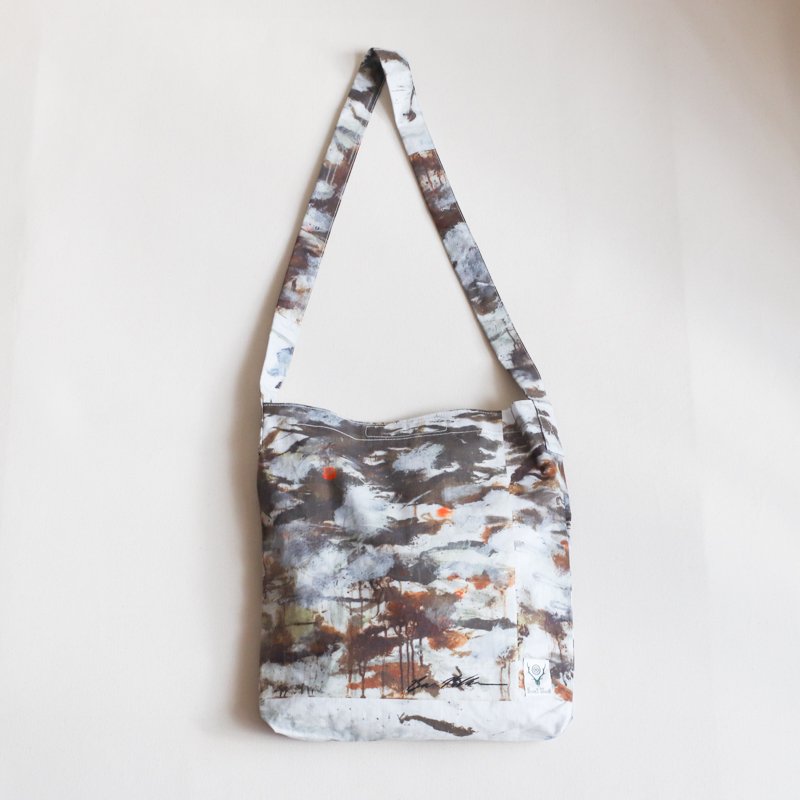 South2 West8 Book Bag - Cotton Ripstop / Painting Pt.- Off White