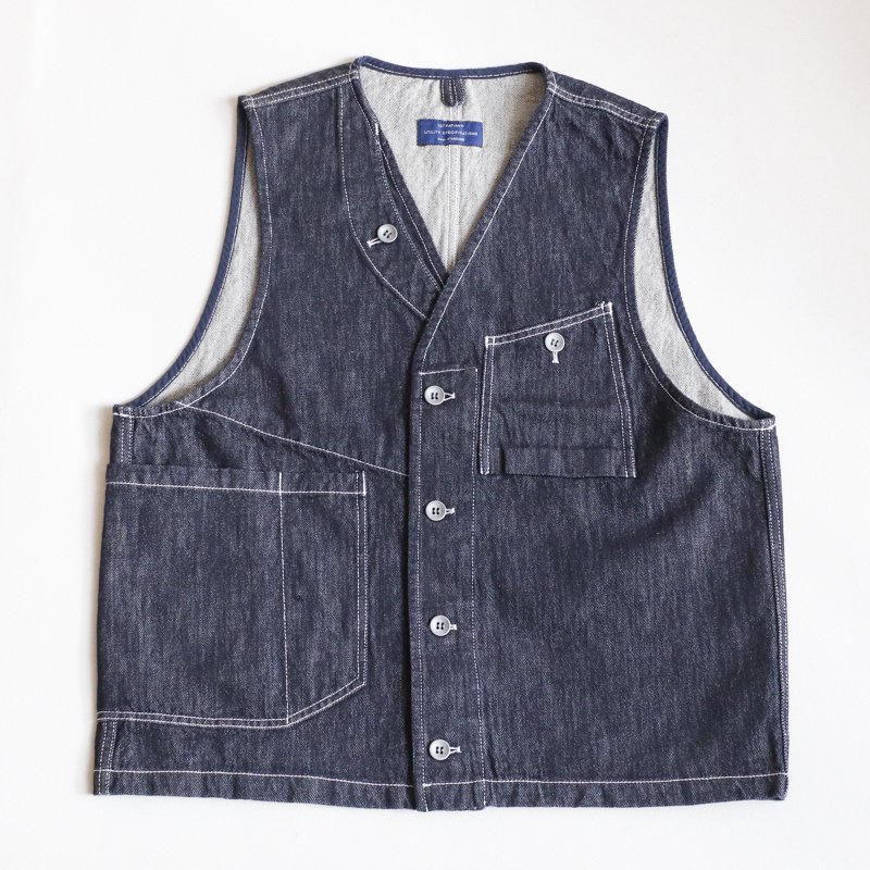 1ST PAT-RN 【ファーストパターン】 Service Work Vest Indigo - 大阪