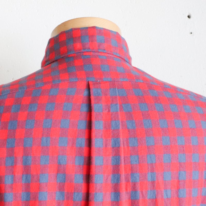 Check Flannel B.D -Standard fit- / RED x BLUE