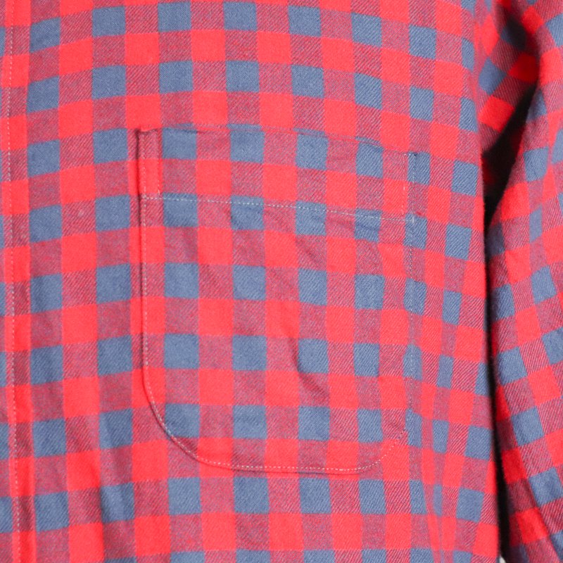 Check Flannel B.D -Standard fit- / RED x BLUE