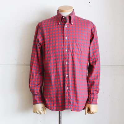 Check Flannel B.D -Standard fit- /　 RED x BLUE