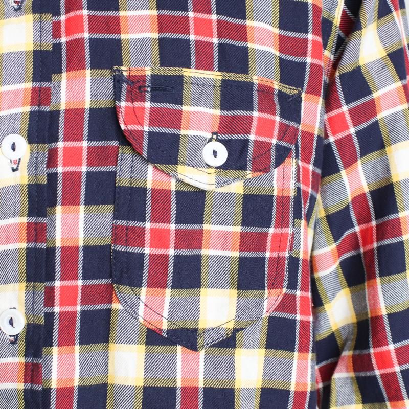 POST OVERALLS plaid flannel ネルシャツ po81_15.jpg