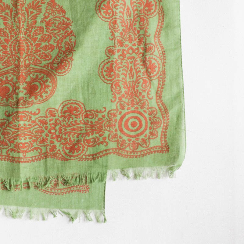 South2 West8 Stole 　Cotton Gouze 　Green