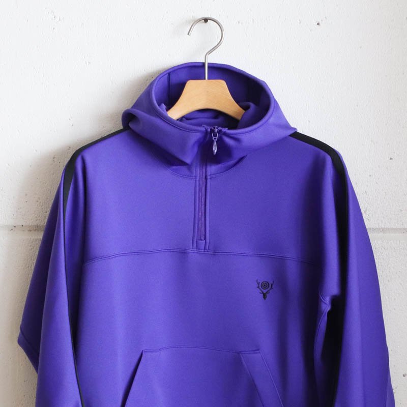 South2 West8 Trainer Hoody Poly Smooth 　Purple