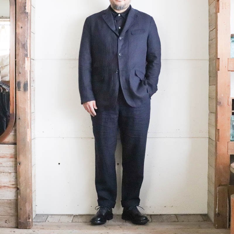 ENGINEERED GARMENTS ANDOVER PANT　　Navy Linen Twill