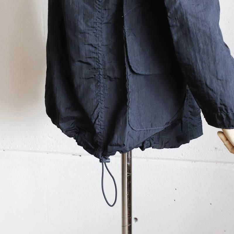 POST O'ALLS DEE V 　Crinkle Nylon Taffeta　　Black