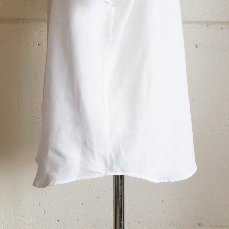 Pop Over Short SleeveWhite Linen  Classic Fit