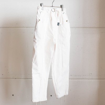 Belted C.S. Pant – 10oz Cotton Canvas 　Off White