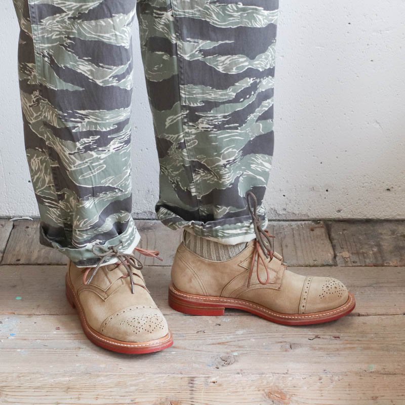 Punched Cap Ghillie Shoes Gaucho Suede