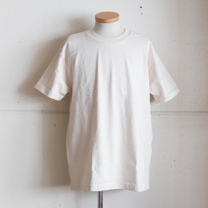 SOFT GOODS Heavy Weight Crew Neck　Tee 　Natural