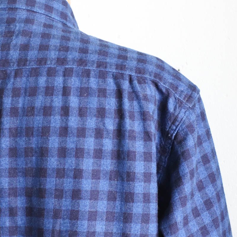 POST O'ALLS New Shirt 　Cotton Flannel 　Indigo Check1