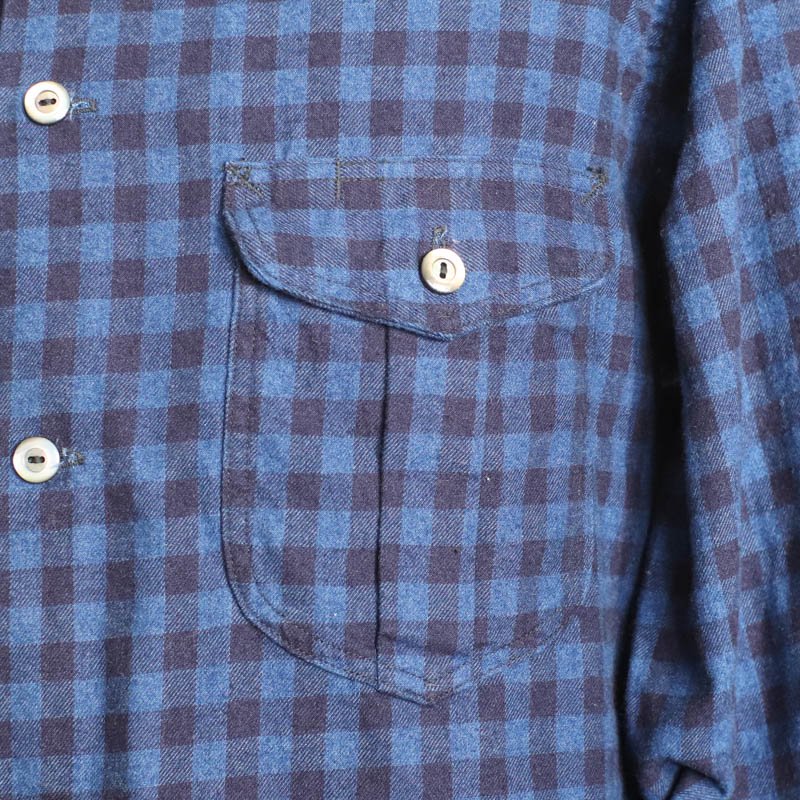 New Shirt Cotton Flannel Indigo Check1
