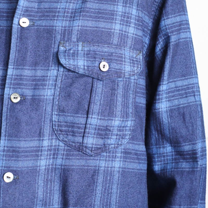 New Shirt Cotton Flannel Indigo Check2
