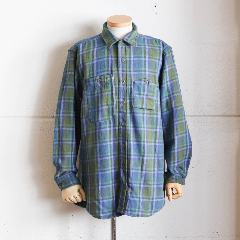 ENGINEERED GARMENTS【エンジニアードガーメンツ】Work Shirt Heavy Twill Plaid Green - 大阪 /  UNCLESAM【アンクルサム】