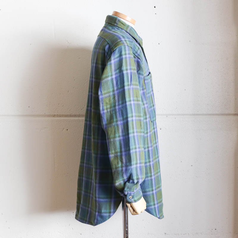 ENGINEERED GARMENTS【エンジニアードガーメンツ】Work Shirt Heavy Twill Plaid Green - 大阪 /  UNCLESAM【アンクルサム】