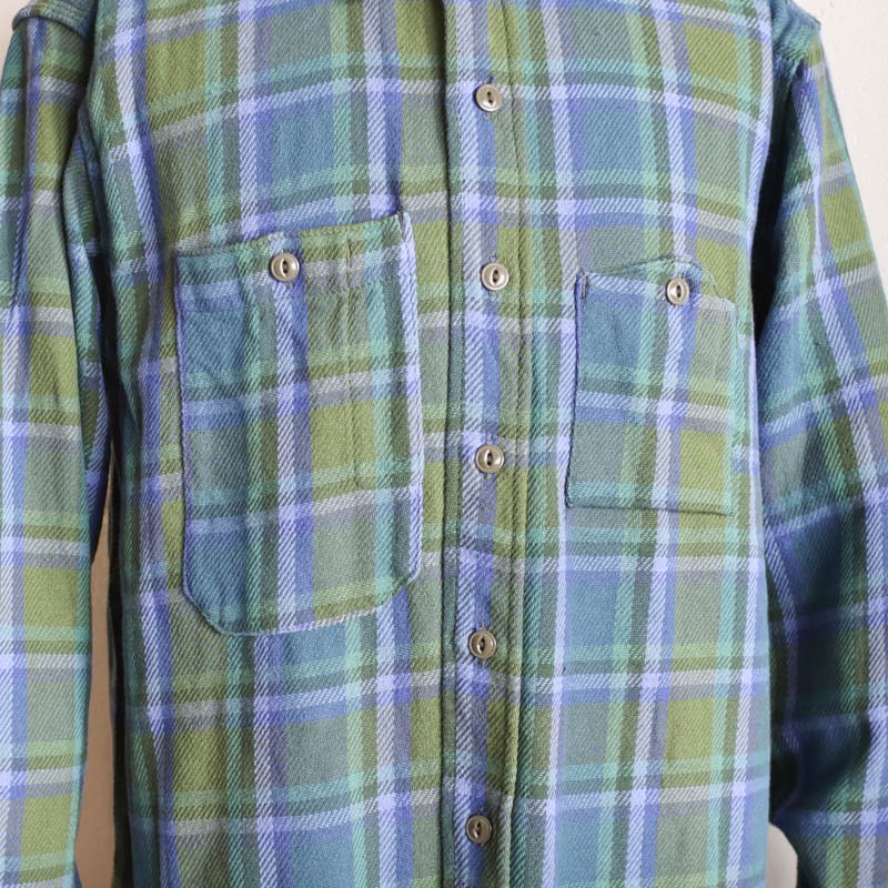 ENGINEERED GARMENTS【エンジニアードガーメンツ】Work Shirt Heavy Twill Plaid Green - 大阪 /  UNCLESAM【アンクルサム】