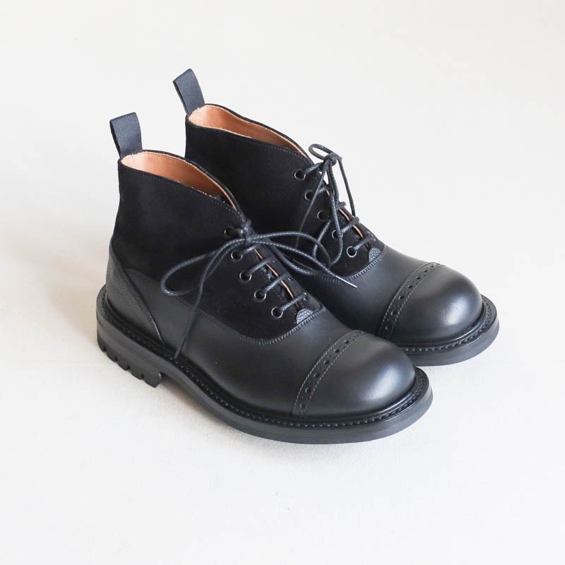 Quilp by Tricker's【クイルプ バイ トリッカーズ】Oxford Boots -Multi Pattern-Black UK6.5　  - 大阪 | UNCLESAM【アンクルサム】