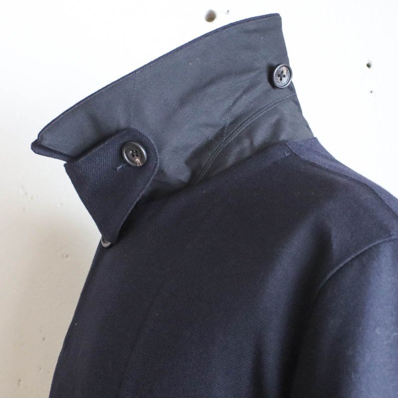 WHITE -Soutien Collar Coat- / Heritage sarge