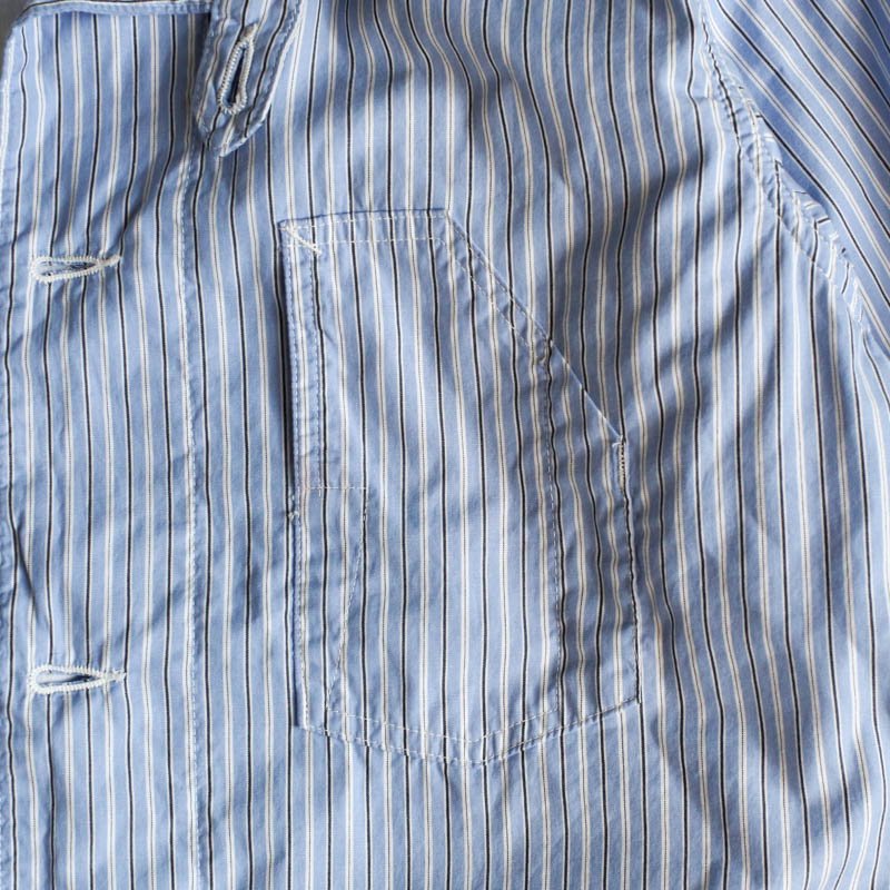 Lined No.1 Jacket　Stripe x White Broadcloth 1 Blue