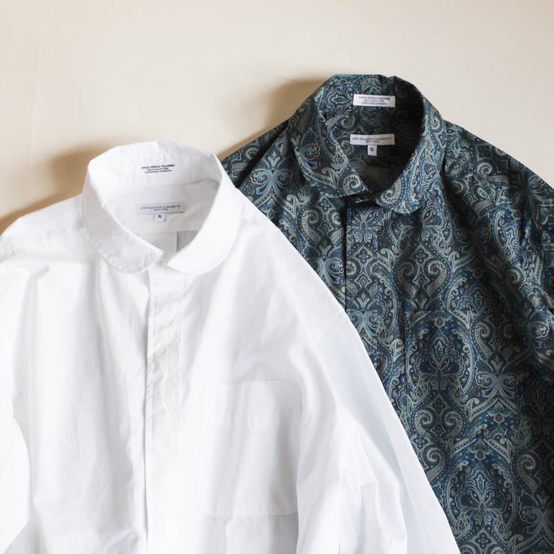 ENGINEERED GARMENTS Rounded Collar Shirt - 100's 2Ply Broadcloth