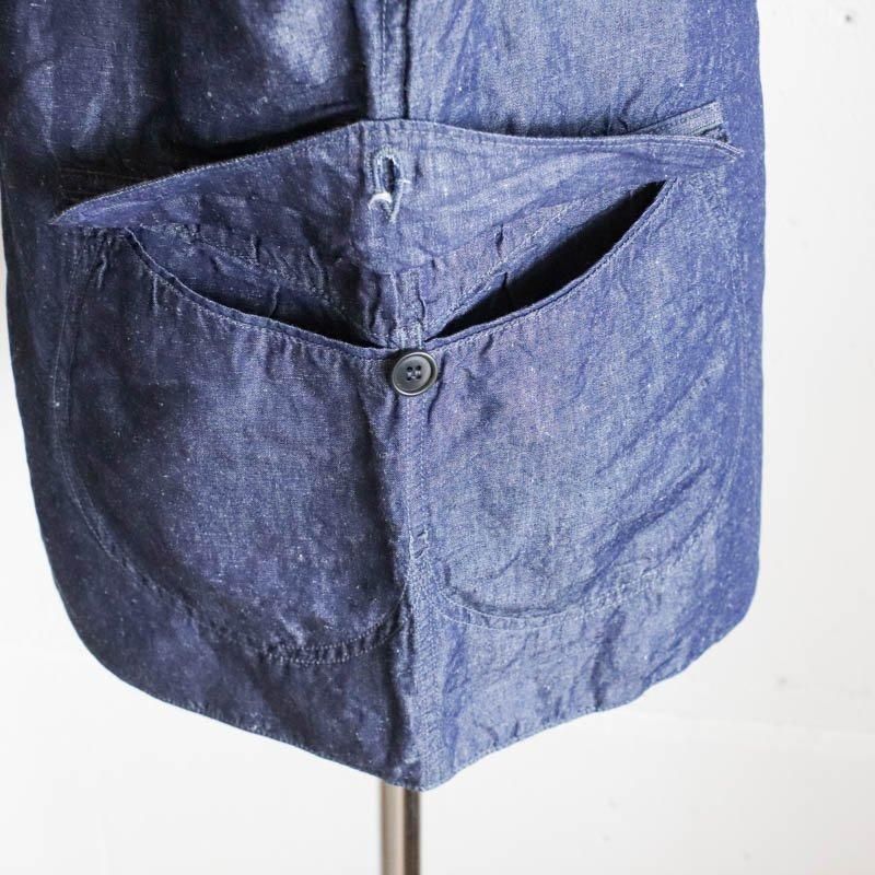 POST O'ALLS Royal Traveler　　Cotton/Linen Denim　Indigo