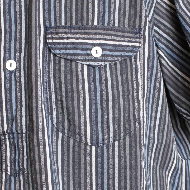 New Basic Pullover ShirtS/SBlue Stripe 
