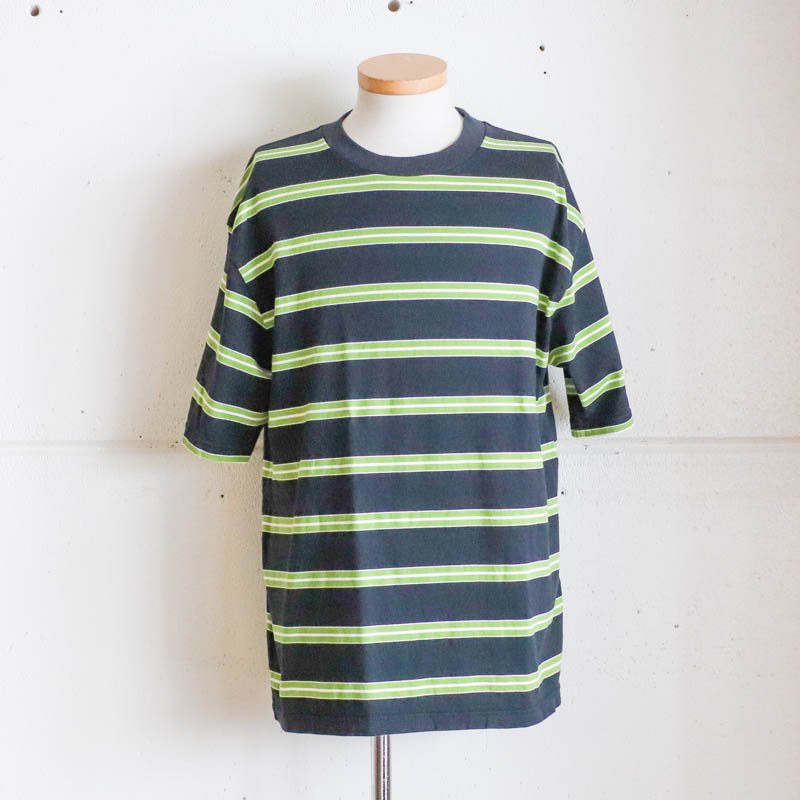 S/S Stripe TeeBlack/Green
