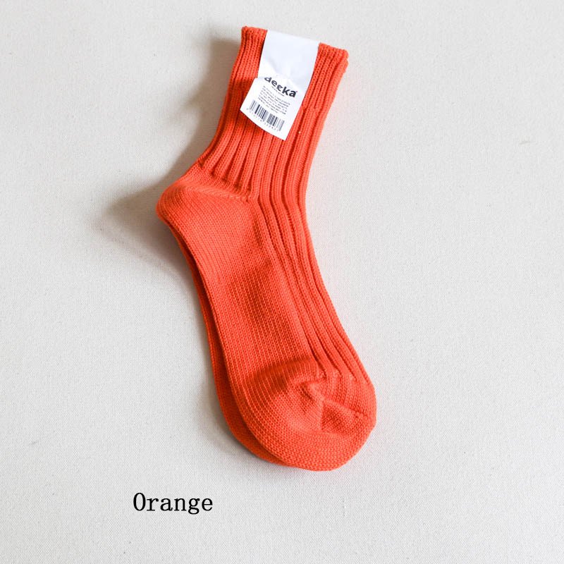 Low Gauge Rib Socks  Short Length