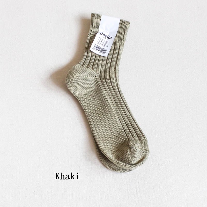 Low Gauge Rib Socks  Short Length