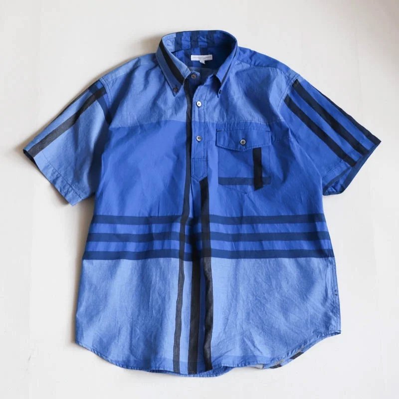 Popover BD Shirt Blue Cotton Big Plaid