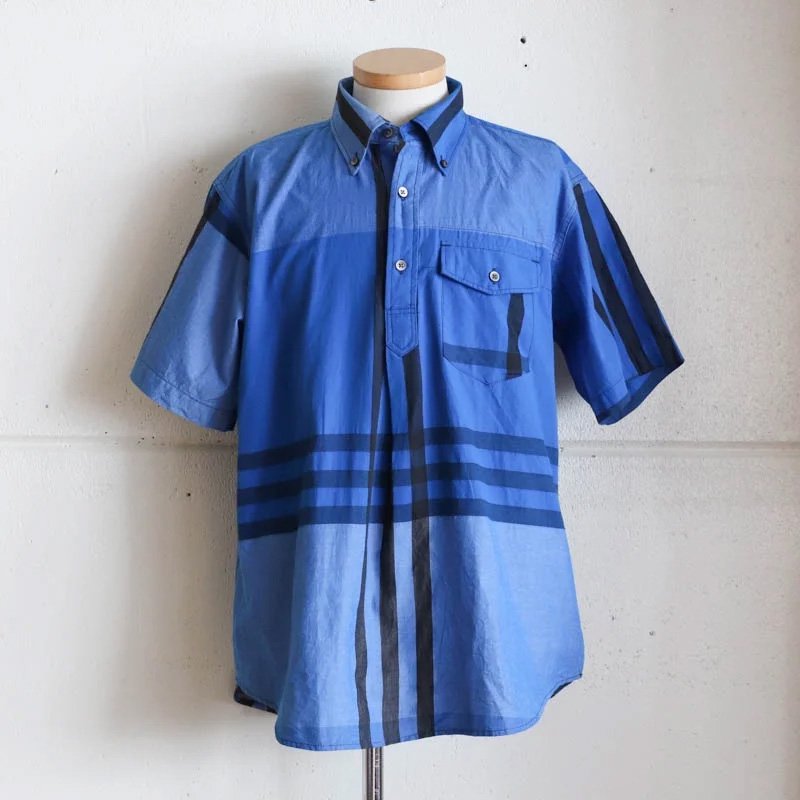 Popover BD Shirt Blue Cotton Big Plaid