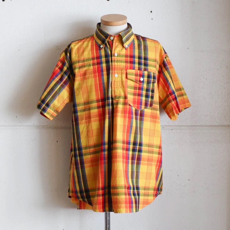 ENGINEERED GARMENTS Popover BD Shirt 　Gold Cotton Plaid