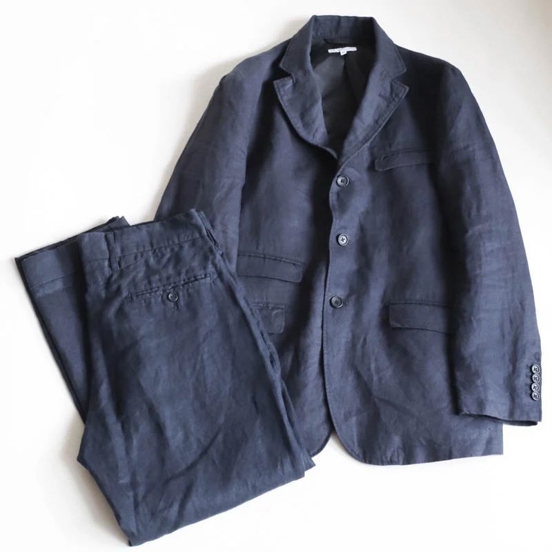 ANDOVER JACKETNavy Linen Twill