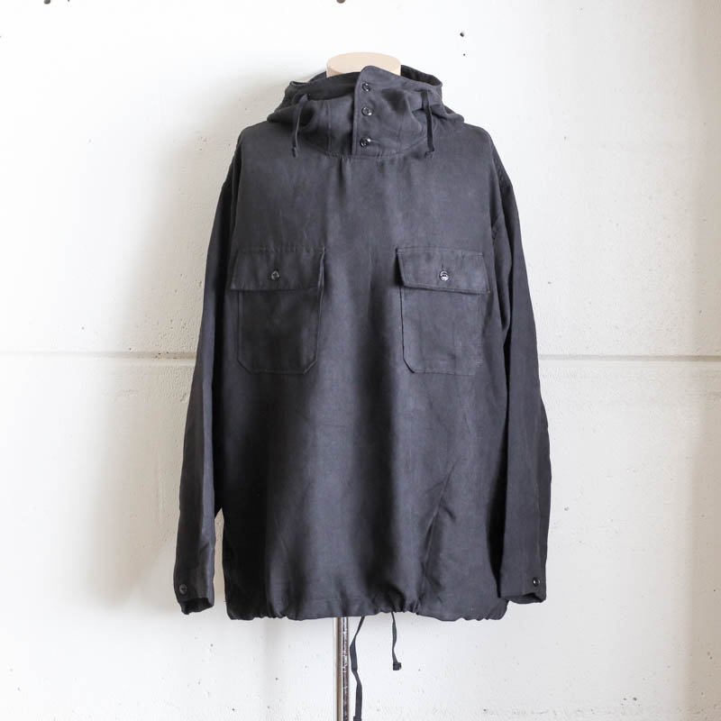 ENGINEERED GARMENTS Cagoule Shirt - Lt.Weight Fake Suede　Black